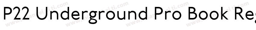 P22 Underground Pro Book Regular字体转换